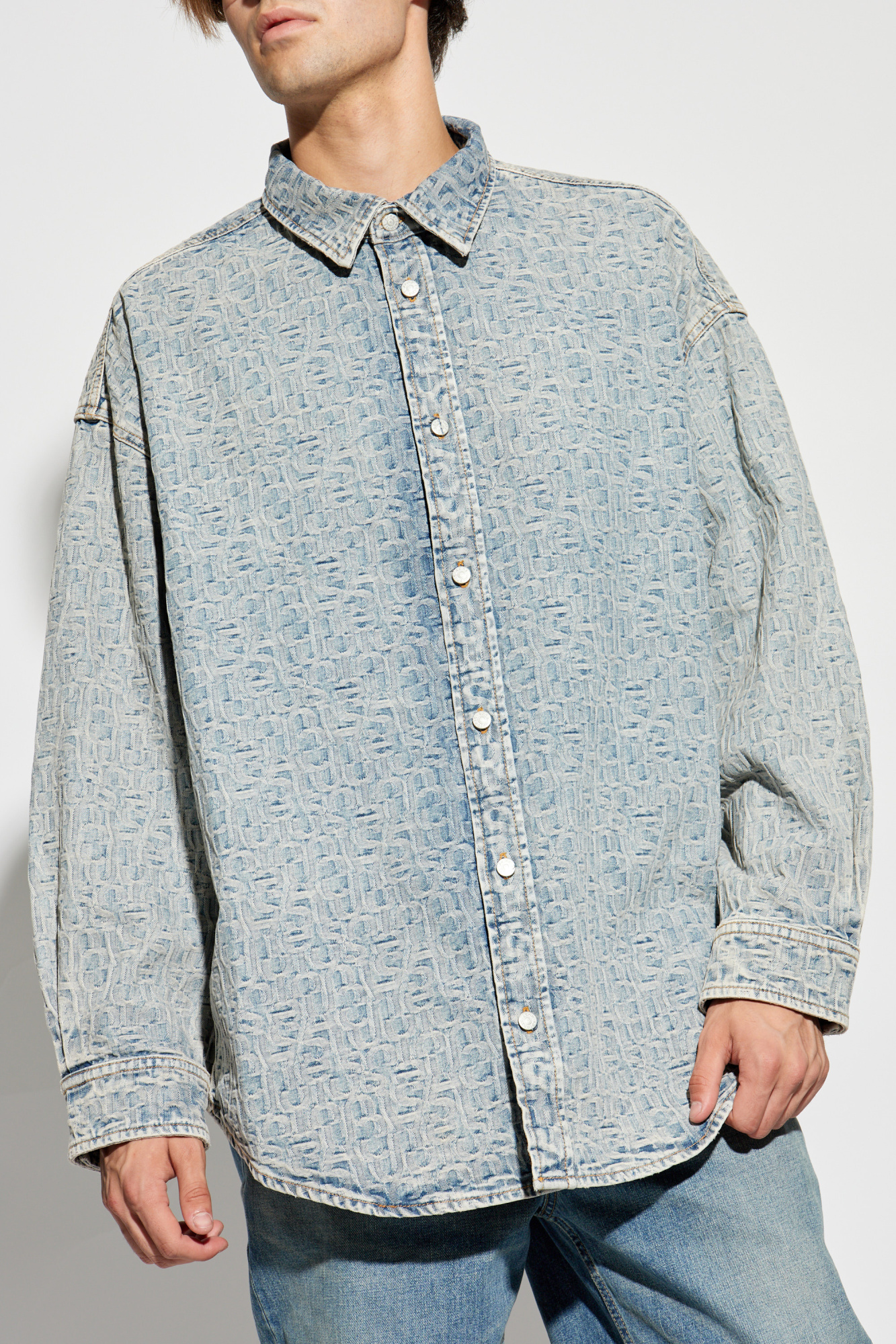 専用　24SS acne studios denim shirt Acne Studios - Denim button-up shirt - Dark Blue